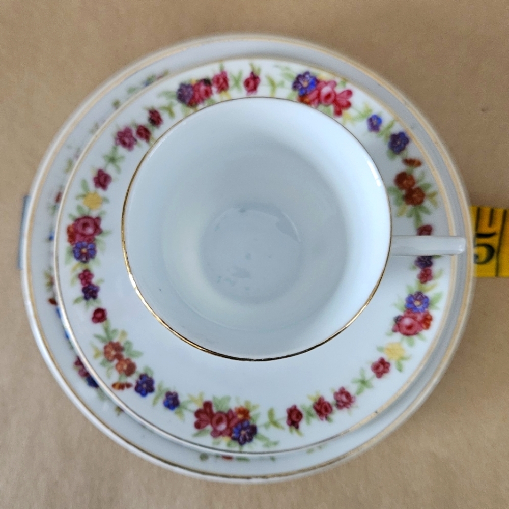 EUC Antique Childs Tea Party Cup Saucer, & Bread Plate Porcelain PreWar Germany. - Picture 2 of 6
